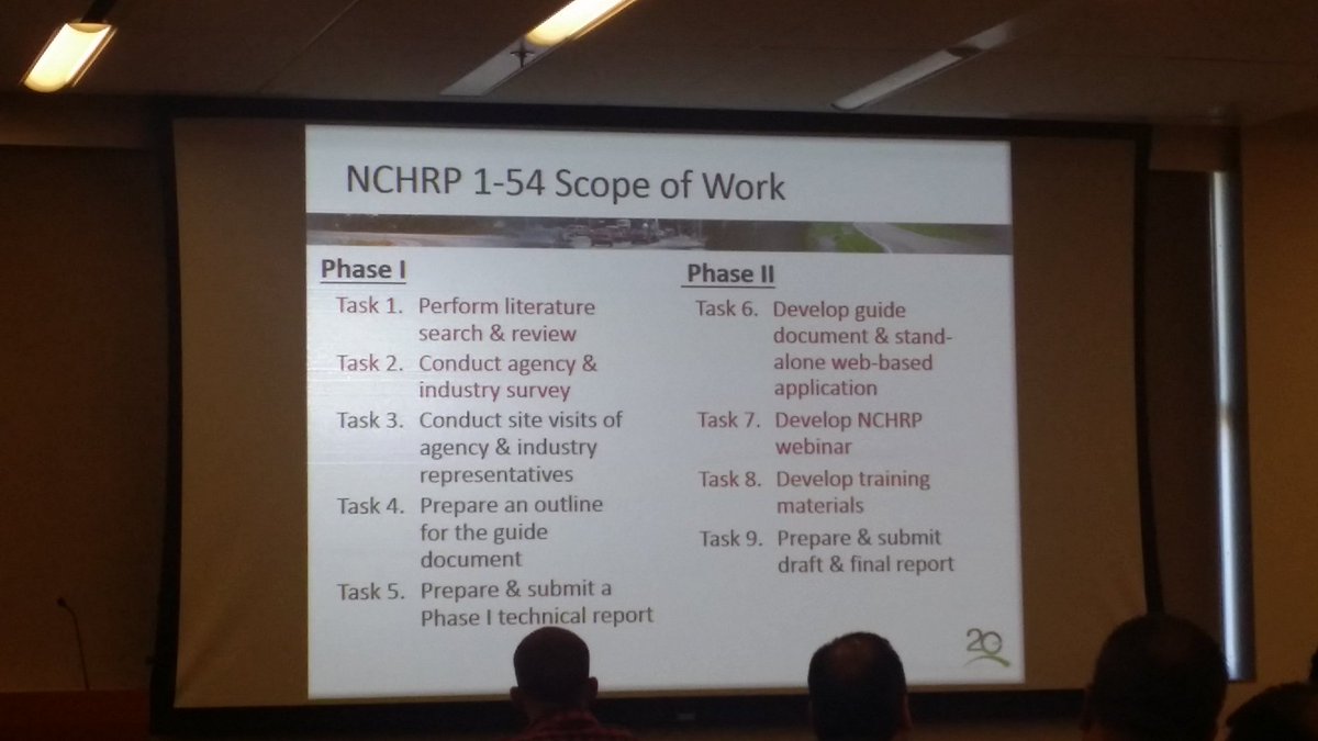 mmmrobson's tweet image. NCHRP 1- 54 scope of work described in detail at 2015 ASU pavement conference in Phoenix #fugroroadware #pavement