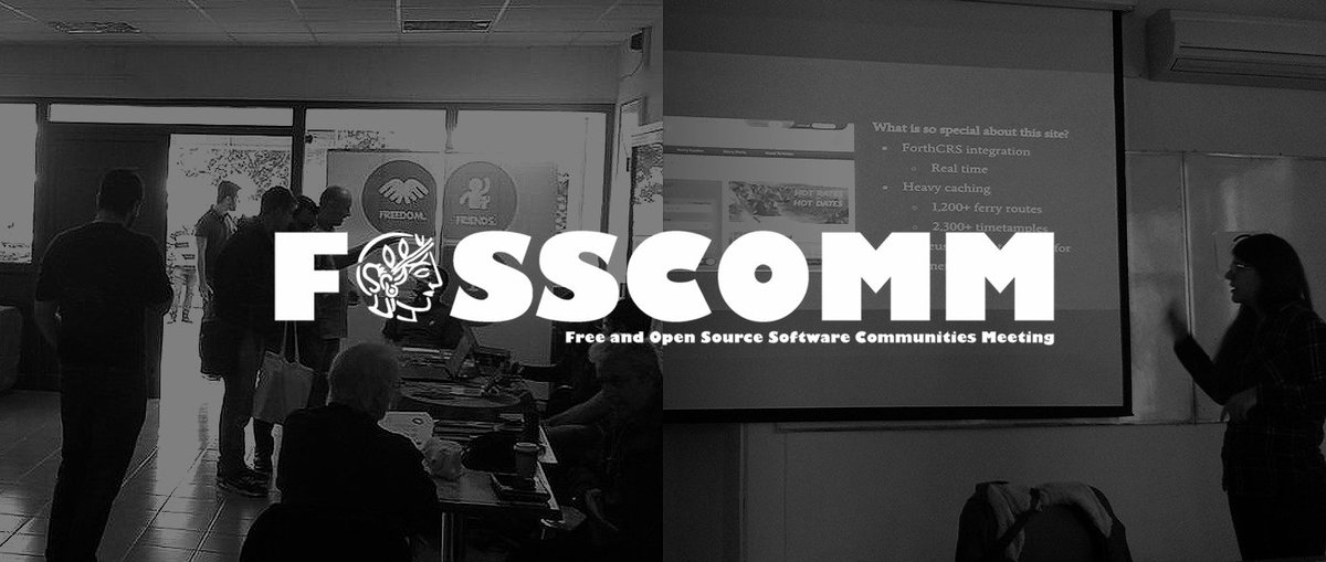 customedialabs's tweet photo. We came, we saw, we rocked #FOSSCOMM2015 in #Athens. Big props to @rania_marou for the killer #TYPO3 presentation. https://t.co/iirwrfveOS