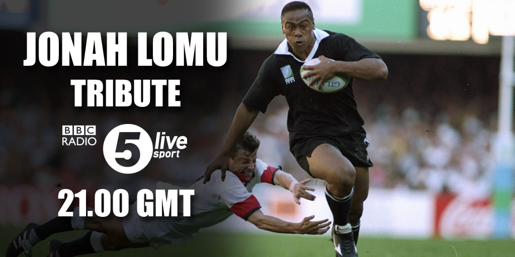 5liveSport's tweet photo. Join us at 9pm for a special programme celebrating the life of Jonah Lomu.

With @MarkPougatch &amp; special guests. https://t.co/RldGXErJgx