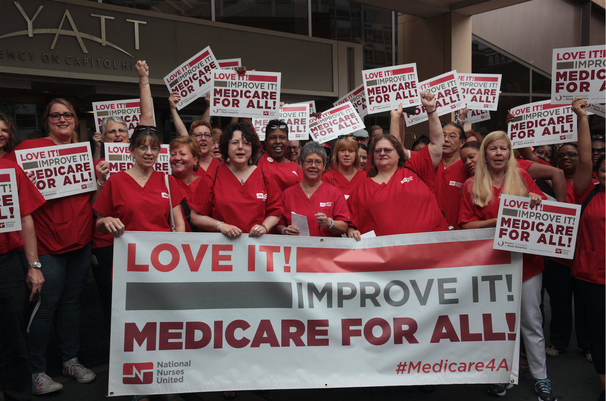 NationalNurses's tweet photo. #Nurses criticize @HillaryClinton's attack on #SinglePayer https://t.co/GBv1njNZX5 #Nurses4BeRNie https://t.co/5ZIYgTYq2S