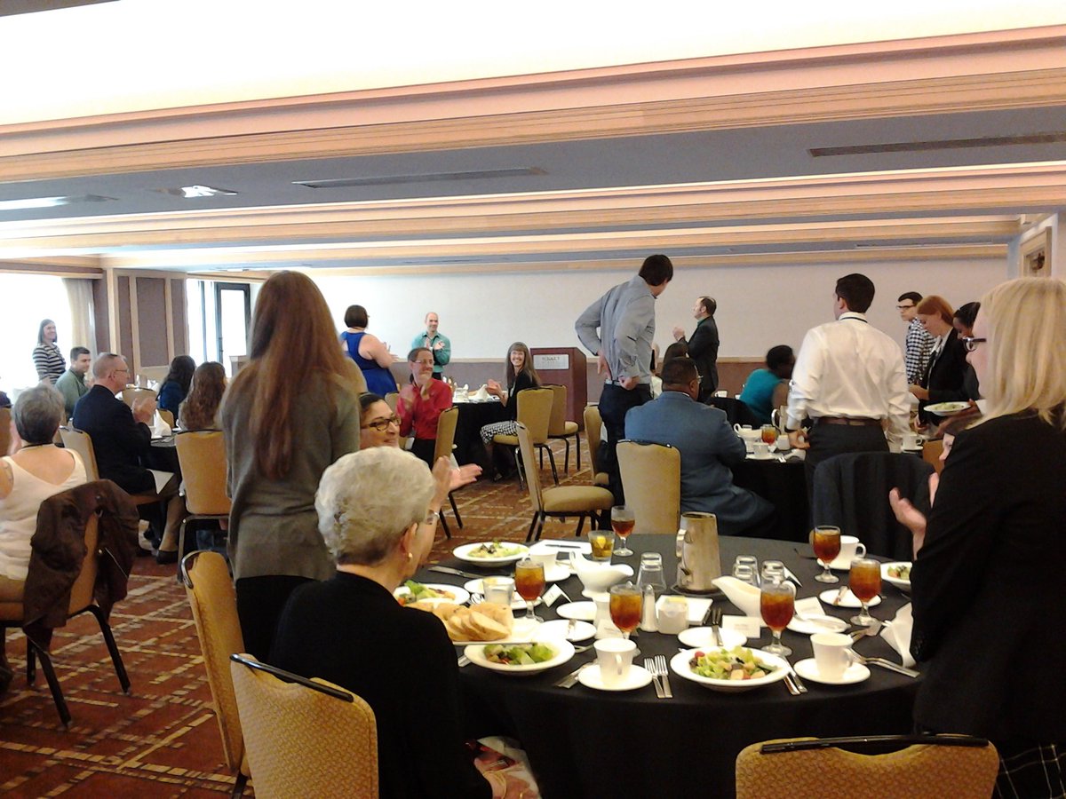 TalkRespect's tweet image. #AFCPE15 The student luncheon was a great start as we listened to so many powerful professional resources