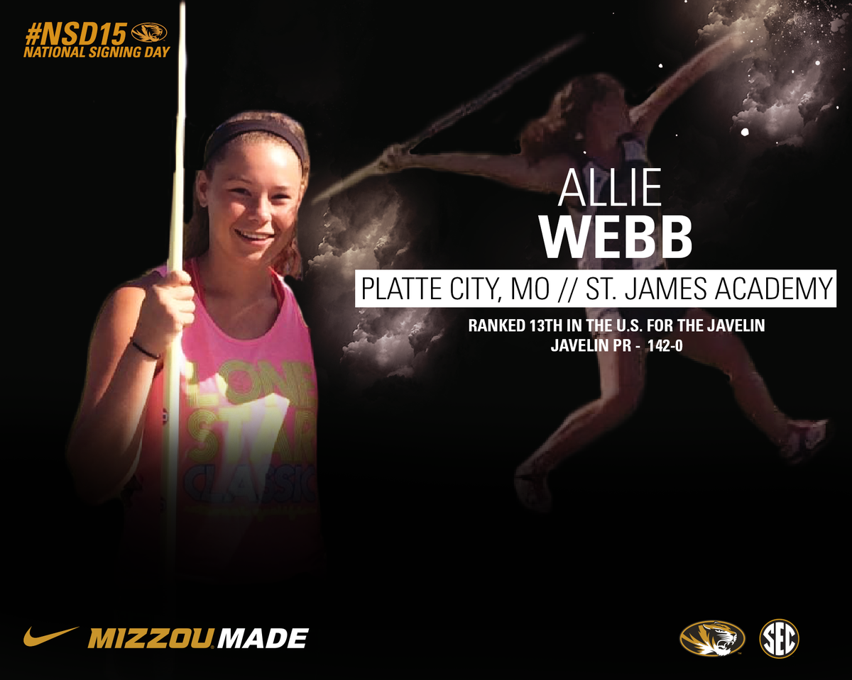 MizzouTFXC's tweet photo. Welcome to the #MIZTF Family, Allie Webb!  #TigerTough https://t.co/cB2Tj71DCn