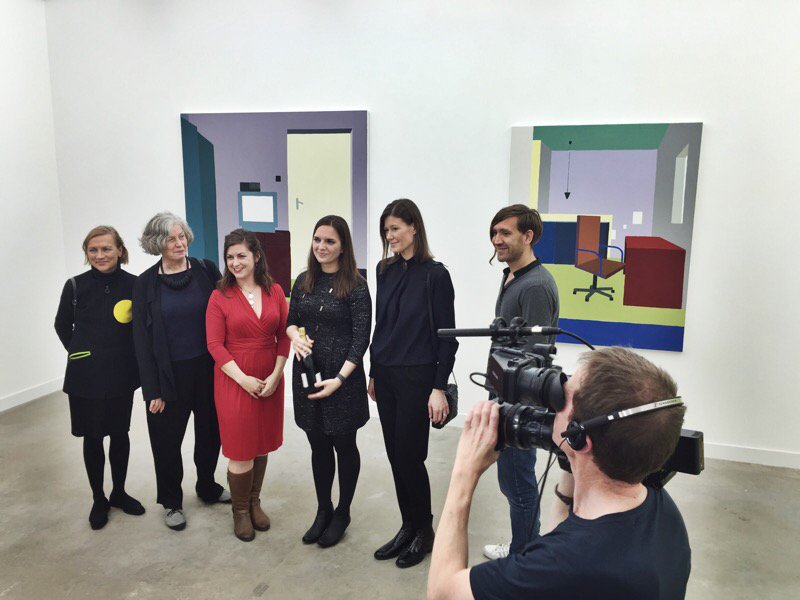 nicolas_laborie's tweet photo. Congratulation to @zschweger for winning the @GalleryGriffin art prize (w/ champagne) https://t.co/HUeRAJZtoM