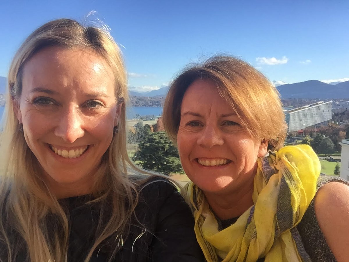 NYUSternBHR's tweet photo. Center #selfies w/ @justine_nolan &amp; @DoroBauPau from the #bizhumanrights @UNGeneva #UNForumWatch #WCWednesday https://t.co/1Tv3zt1U7E