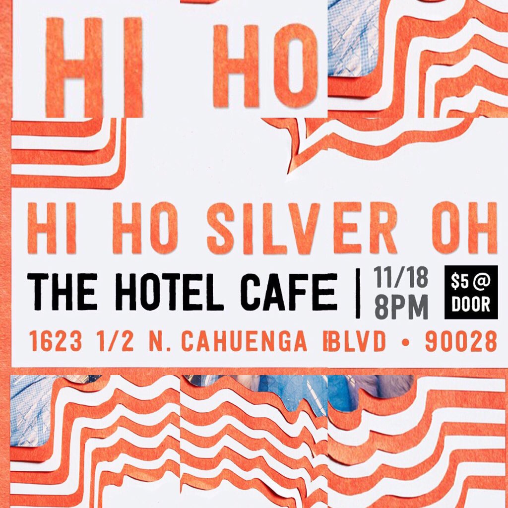 hihosilveroh's tweet photo. We play in ⭐HOLLYWOOD🌟tonight! Tell all your friends we're famous! Come celebrate celebrity @thehotelcafe with us. https://t.co/XlEGBKfwZq