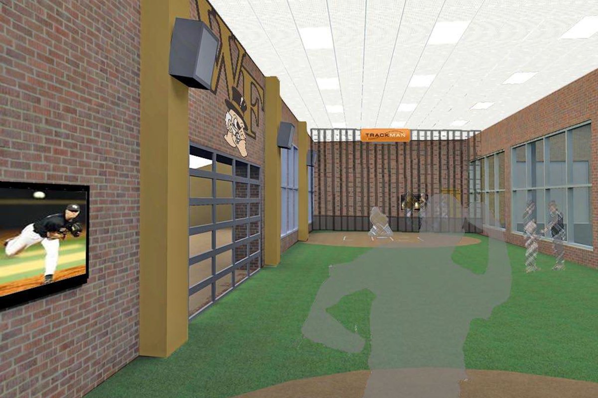 WakeBaseball's tweet photo. Construction is underway on Wake Forest's $14 million player development center!

STORY: https://t.co/HC0jKpuaOW https://t.co/rzTt527Ywg