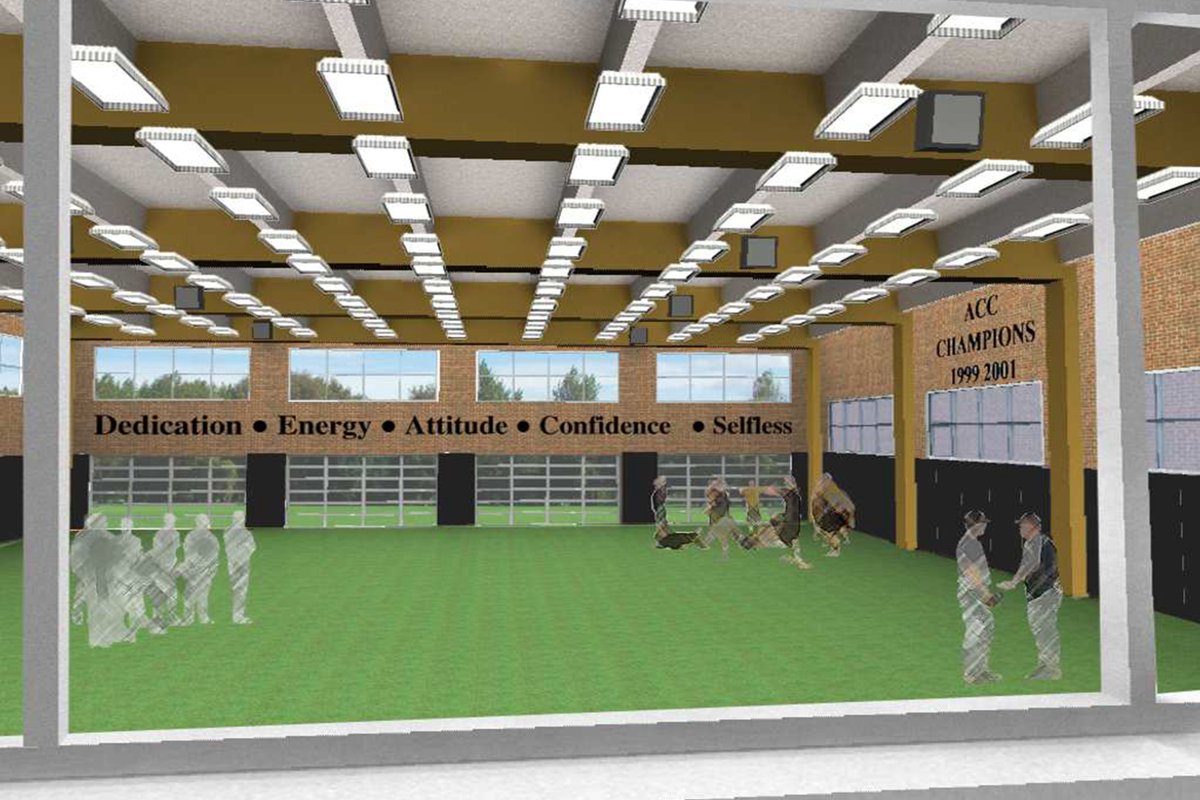 WakeBaseball's tweet photo. Construction is underway on Wake Forest's $14 million player development center!

STORY: https://t.co/HC0jKpuaOW https://t.co/rzTt527Ywg