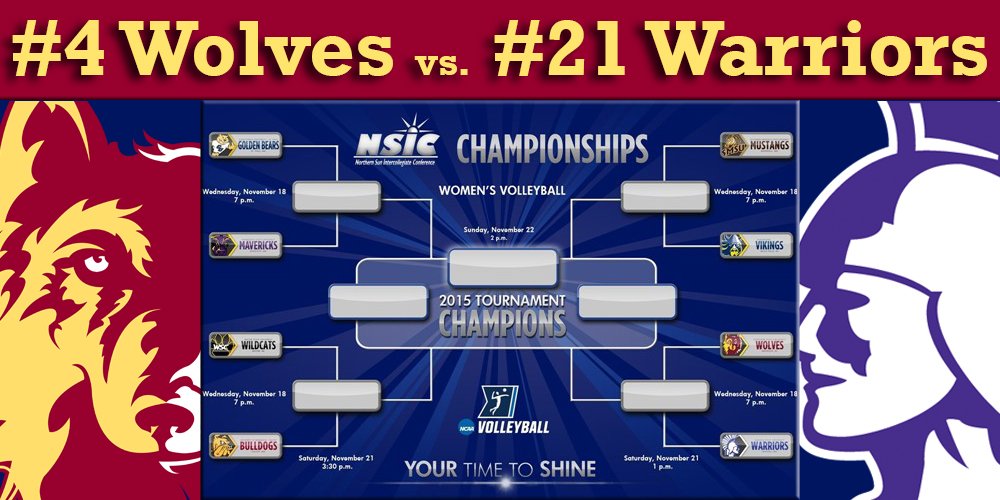 WolvesAthletics's tweet photo. Just 5 hrs from #GAMETIME, get to Wachs Arena for the @NorthernSunConf VB quarterfinals tonight at 7 pm! #GoWolves https://t.co/BoOAS87Wy7