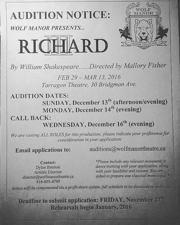 OldPalDyl's tweet photo. You know you want to. #RIIITO #indietheatre #auditions #torontotheatre #actors https://t.co/7FWCZQwdYu
