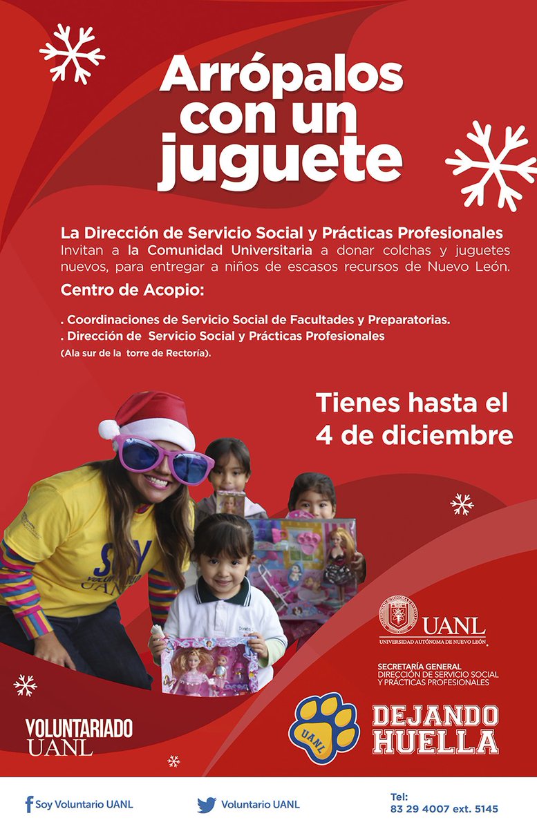 uanl's tweet photo. Únete a esta campaña y apoya a niños de escasos recursos de #NuevoLeón. https://t.co/05cbB51bBz