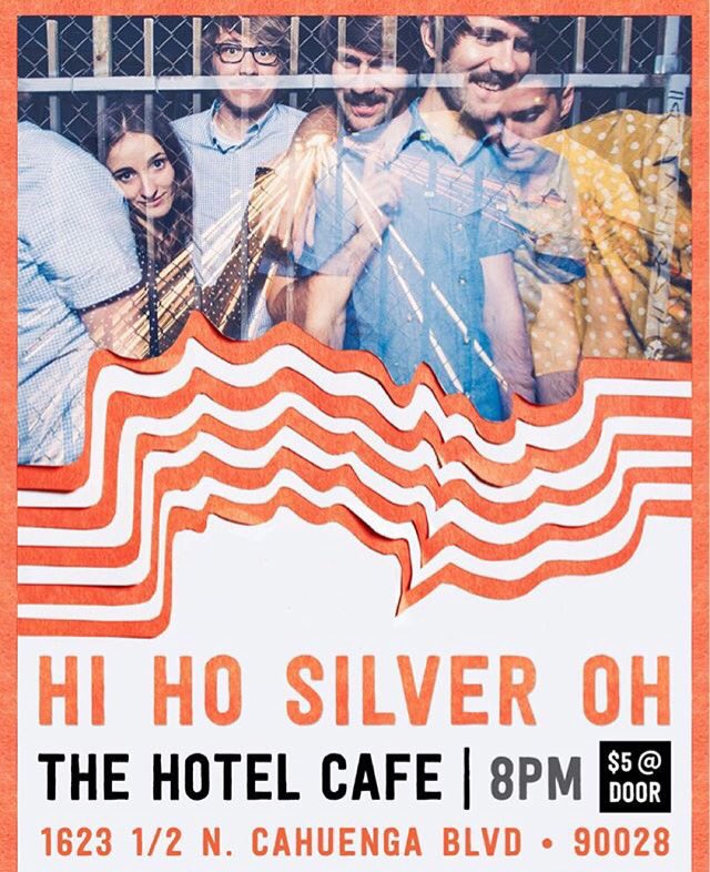 thehotelcafe's tweet photo. We have @hihosilveroh here tonight at 8pm! $5 tickets at the door. https://t.co/9sIvXSXLso