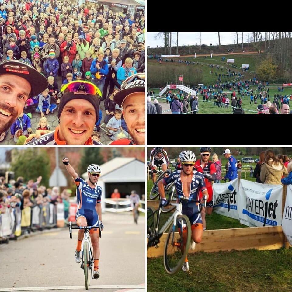 ChampSysCCT's tweet photo. Sascha Weber wins another #cyclocross!! This time we got first in the Flückiger cross! 🚴🏼🏆#winnerwinnerchickendinner https://t.co/6d6jrFFX8P