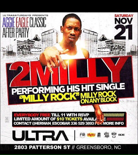 Kayla_Hobbs97's tweet photo. |2 MILLY 👐🏽| November 21| #UltraSaturday #MILLYROCK #WSSU #elite https://t.co/wzkoL9j33o