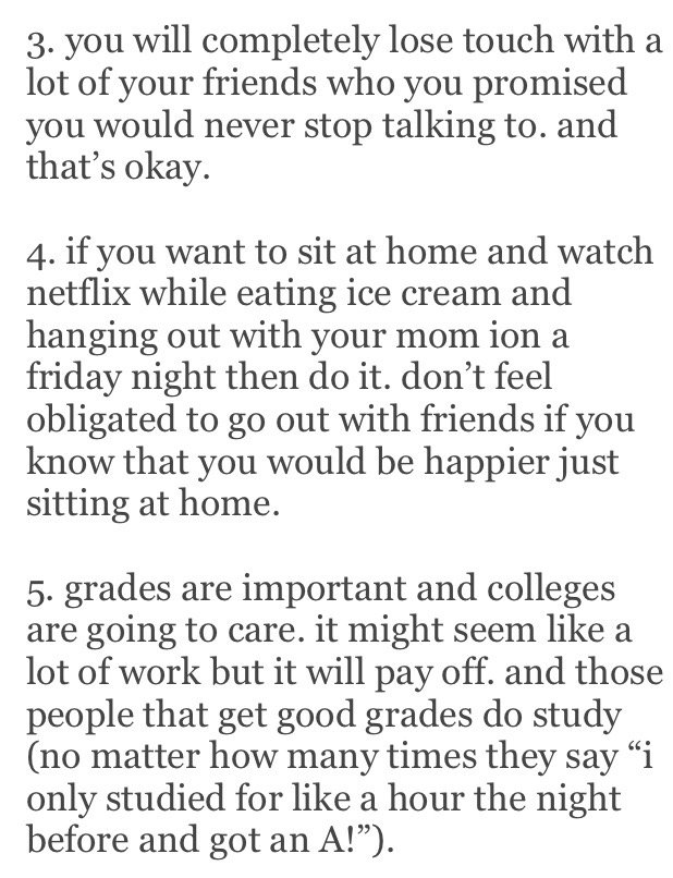 CollegeGirIProb's tweet photo. "things i wish i had realized earlier in high school" https://t.co/LMiFJD2bhy