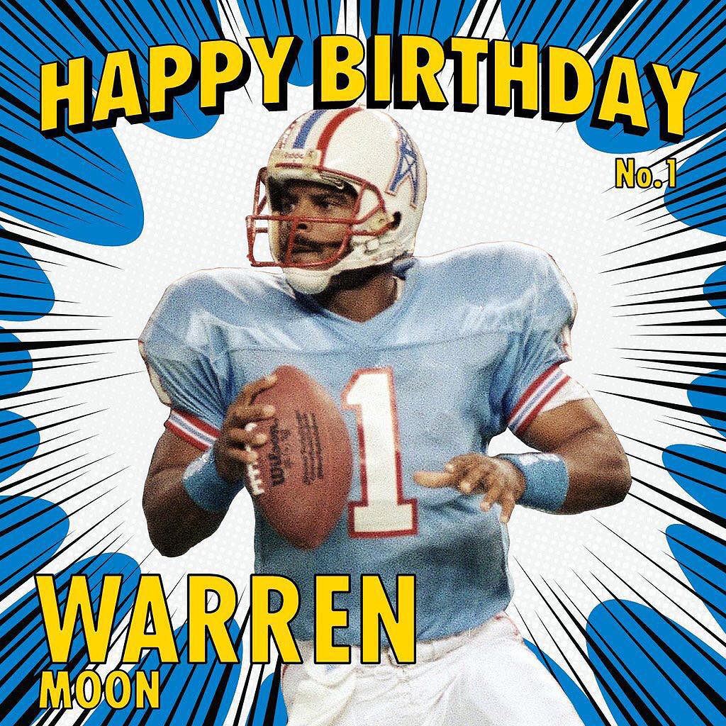 NFL Double-tap to help us wish a Happy Birthday to QB Warren Moon!  