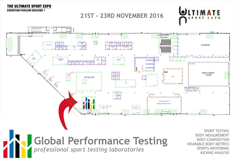 gptqa's tweet image. Map of where you can find us at this weekend&apos;s @USESportExpo #SportTesting #GlobalPerformanceTesting #Fit3D