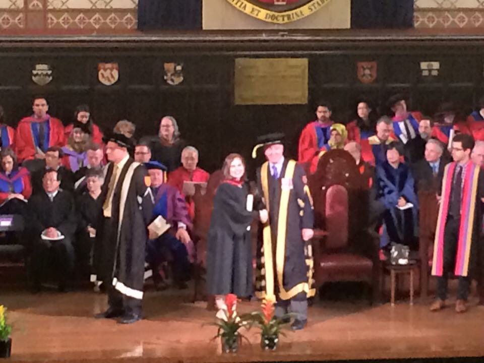 HayleyJenn7's tweet photo. Today I got recognized for two hard but fun years of work #QGrad15 @queensprincipal @QUchancellor @QueensuRector https://t.co/Mr0N0hVojY