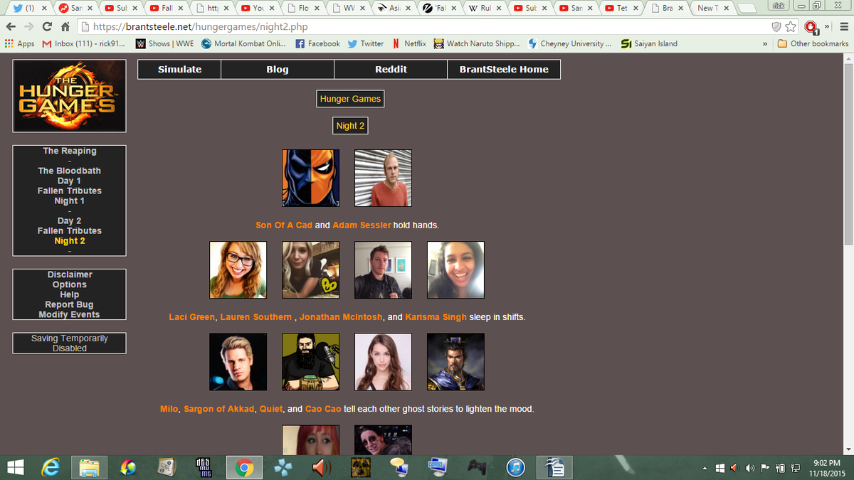 RickTheScorpion's tweet photo. Sleeping in shifts @Lauren_Southern @KarismaSingh #GamerGate #DeadieHugerGames #OpDeadpool https://t.co/nEy9iHIHNs
