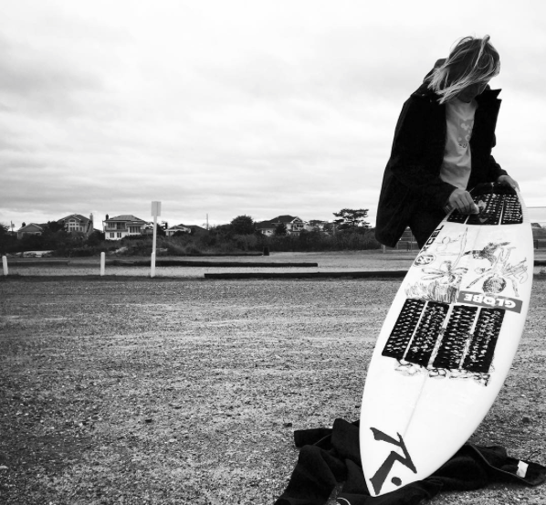 Rusty_America's tweet photo. Noa prepping his signature board ~ the Sista Brotha by @rustysurfboards https://t.co/xjxttT1yd6