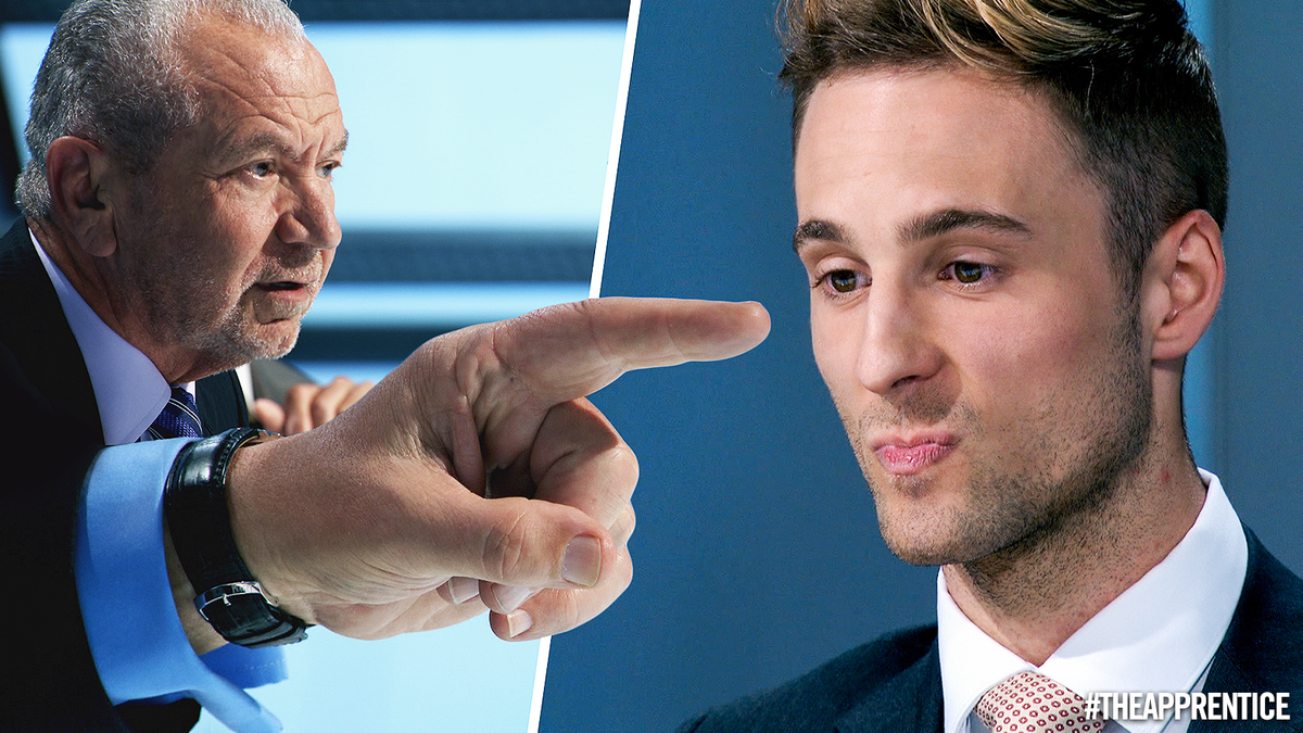 bbcapprentice's tweet photo. Like a pack of bog-roll in a pound shop, Sam has been discounted… #theapprentice https://t.co/Fgmd0xWUtw