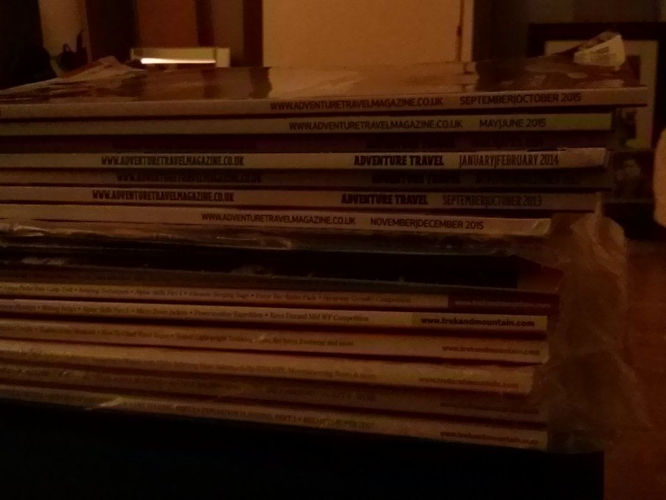 MountainGirlLex's tweet image. Phew! I've now got round to the unread magazines from 2014 and 2015. Anyone want a pile of mags? #OperationDeclutter