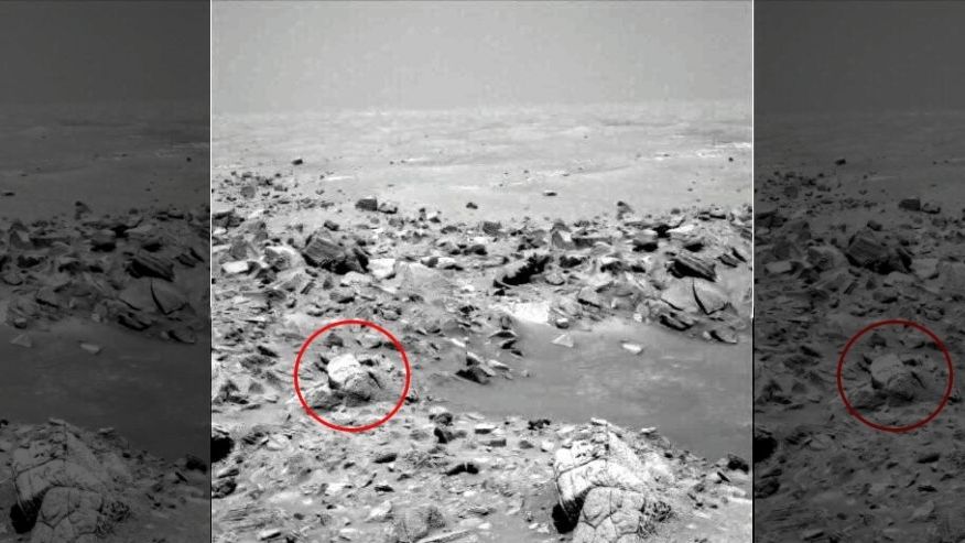 FoxNews's tweet photo. Strange 'ancient face' spotted on Mars rock  https://t.co/lNqOUzFmU8 via @fxnscitech https://t.co/G72vF1Tkbs