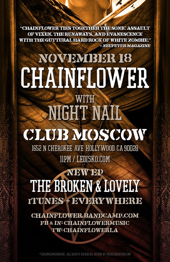 ChainflowerLA's tweet photo. Join us tonight when we take over Hollywood once again! #Chainflower #Rocks #Hollywood https://t.co/loFkqWjEMv