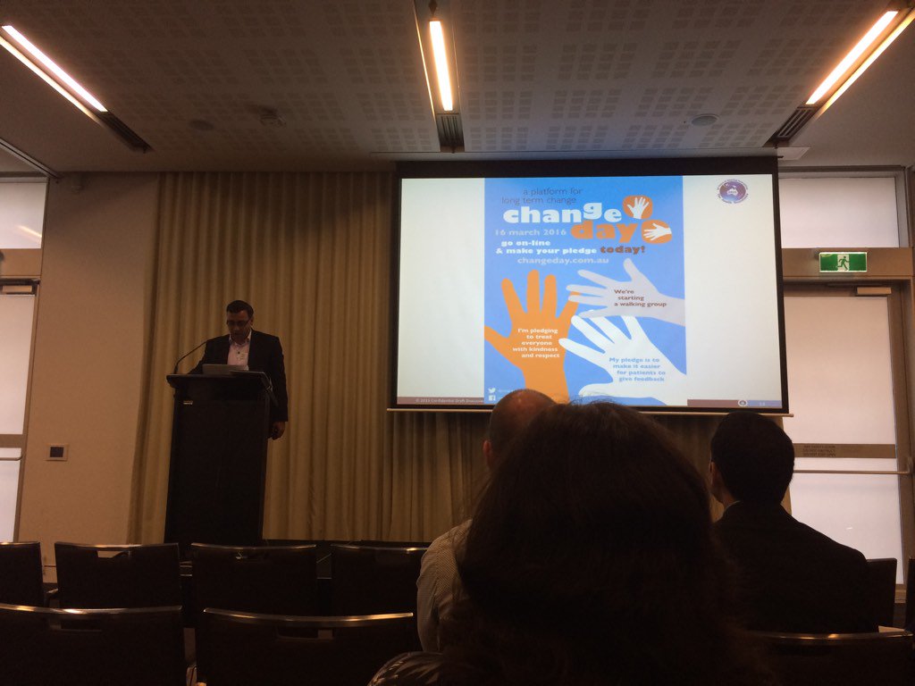 MelAdelaide's tweet photo. Change day getting the nod at health round table innovations forum in Sydney! @ChangeDayAus @FreerMary https://t.co/TBZG5w3xuG