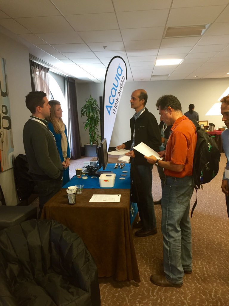 Appnovation's tweet photo. Thanks to our sponsors, @acquia great to have you @ #OSAccelerate15! Stop by for a visit at their booth! https://t.co/c0UX5tdxH6
