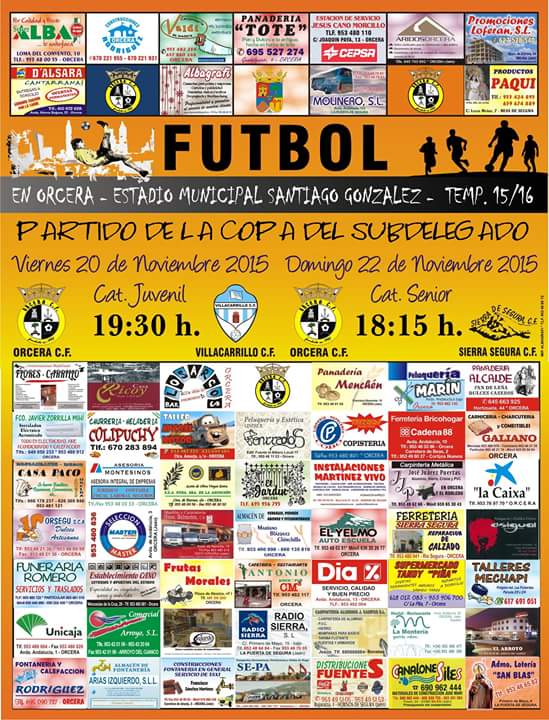 DeporteOrcera's tweet photo. Este fin de semana fútbol en #Orcera. Tras conseguir sendas victorias en liga comienzan la copa. Mucha suerte!! https://t.co/etqlbu8fvX