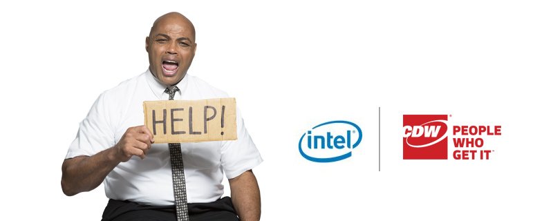 CDWCorp's tweet photo. Charles Barkley was last spotted trapped in Intel products. Find him & #SaveBarkley! https://t.co/fVPaXNKCTA https://t.co/zNgZRKWFv9