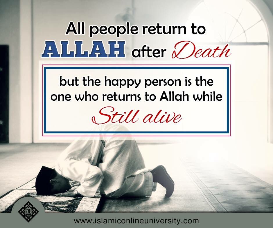 Return to Allah...