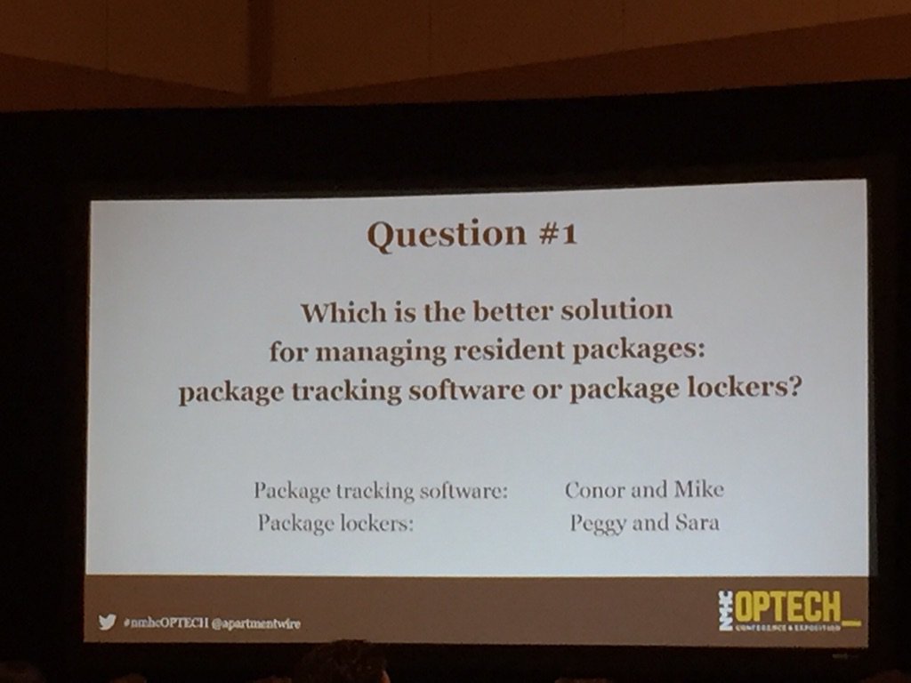 PeteRegules's tweet image. Fact: residents don't care about your package problems. The care about your solutions #nmhcoptech