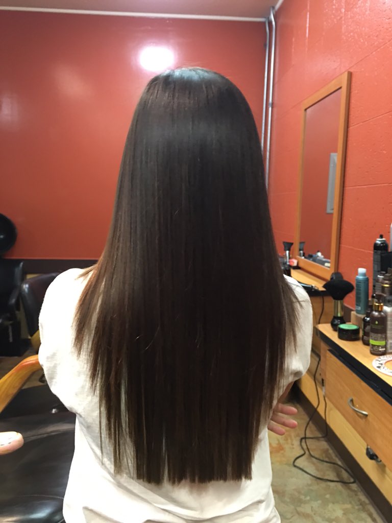 Janey's keratin treatment. #stickstraighthair #hopeitlasts