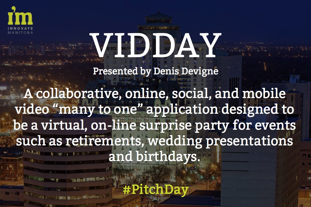 InnovateMB's tweet image. Pitching now: @VIDDAY_Media #PitchDay