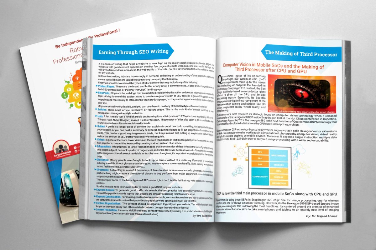 SarketerIT's tweet image. Great job done by SIPT Team #AACP #Rabwah chapter newsletter
#Sarketer #SIPT #Institute