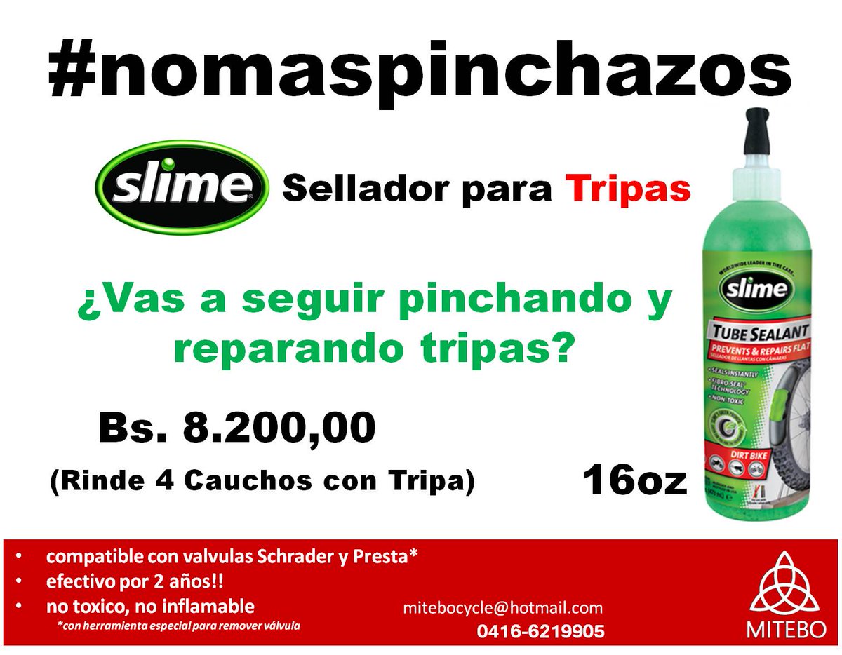 Mitebocycle's tweet photo. ventas al detal y mayor
envíos a nivel nacional
10% dcto para six packs
info: 0416-6219905
mitebocycle@hotmail.com https://t.co/xDjp8dJkgC
