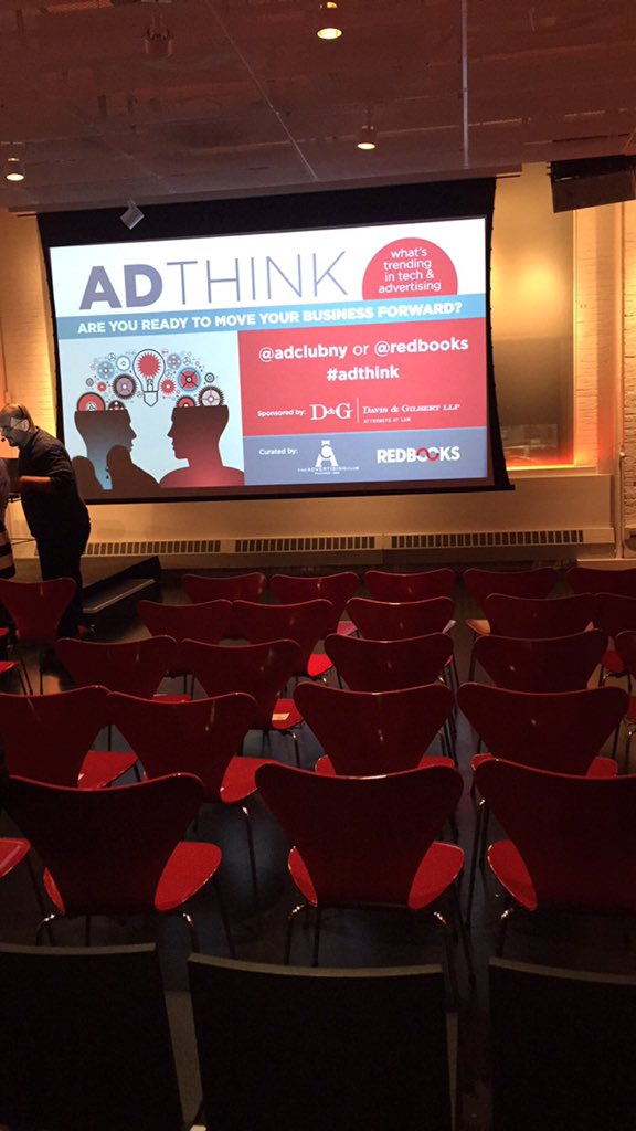 usastudios_'s tweet photo. We are at #ADTHINK! Thanks @redbooks @adclubny. Excited to hear some new ideas! https://t.co/5VlD19CEc2