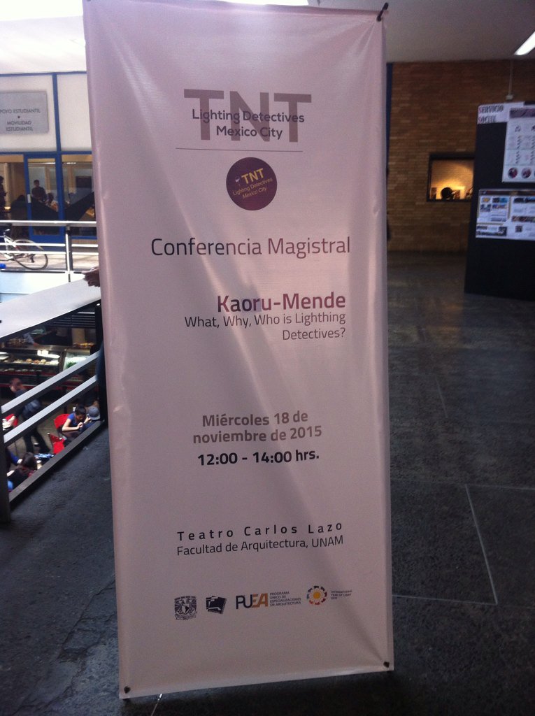 NGGILUMINADORES's tweet photo. Hoy escuchamos al maestro Kaoru Mende en su presentación de los #lightingdetectives. https://t.co/Rc1or47gTR