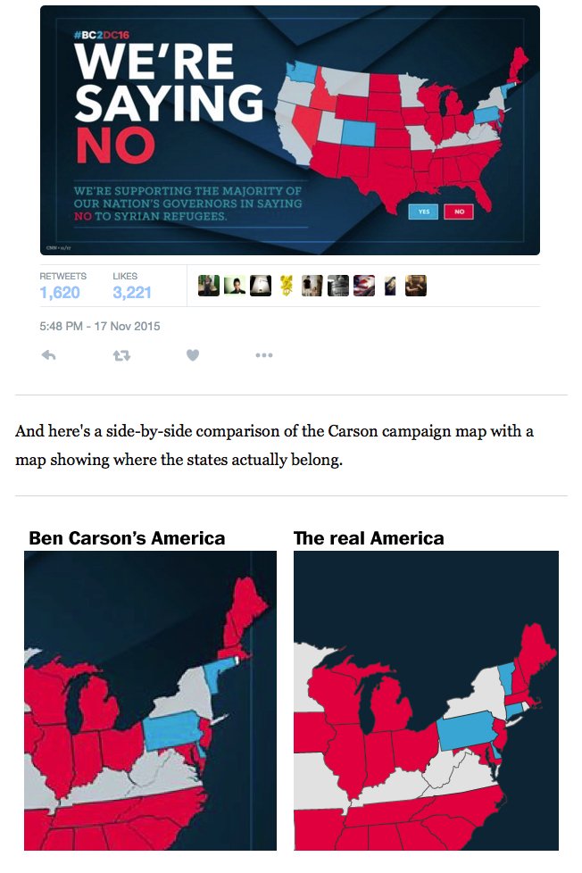 JoRoan's tweet image. While that taxiXuber NYC data mapping was amazing! We do still have that BenCarson campaign USA map. #2stepsforward