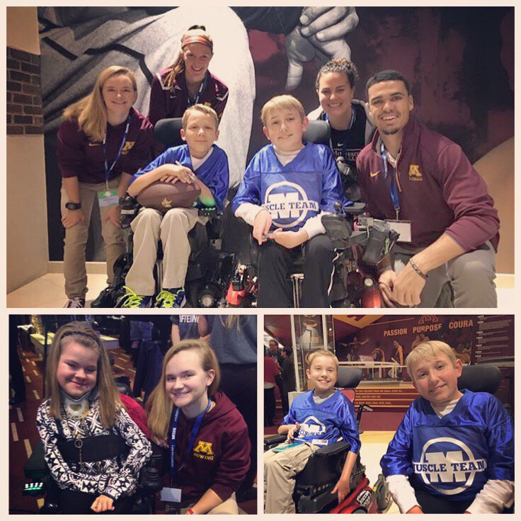 ahaus5's tweet photo. Fun night hanging out with awesome SMA All-Star Kids 😊💪🏼 #MuscleTeamMN #cureSMA @umnMAGIC @Gopher_Rowing @MDAnews https://t.co/z0YoZe9ZPu