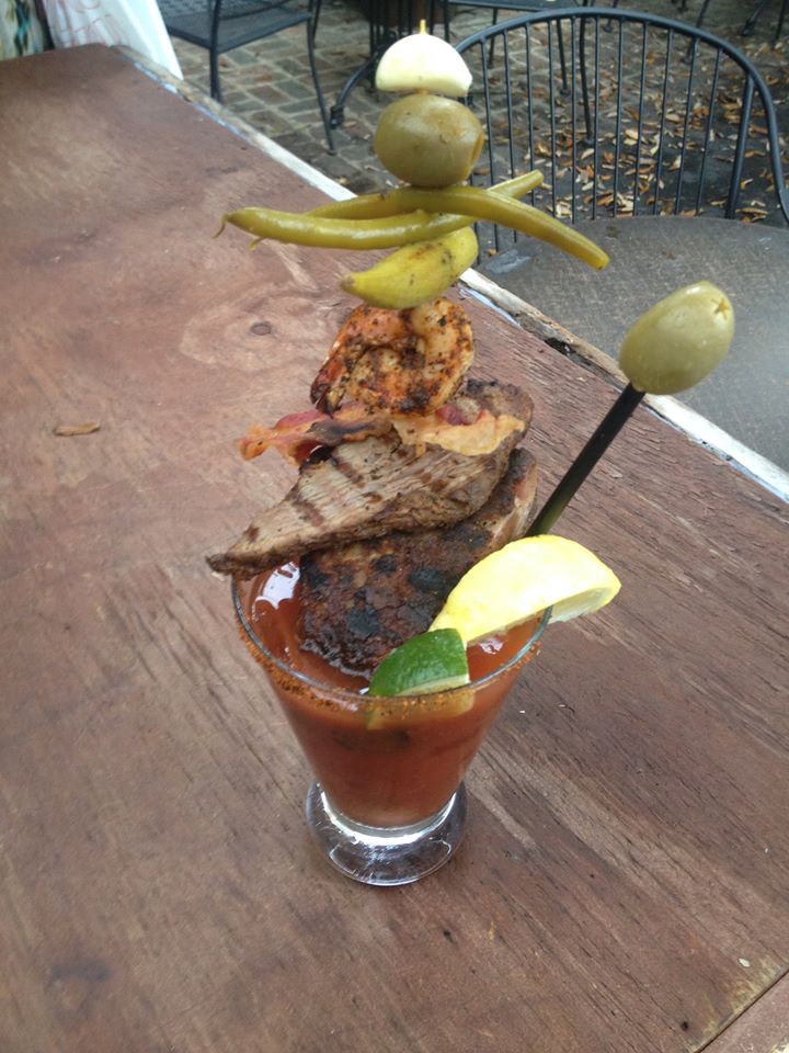 Need a little pick me up?  This monster Bloody Mary will get you back on your feet! #bloodymary  #VelvetCactusNO