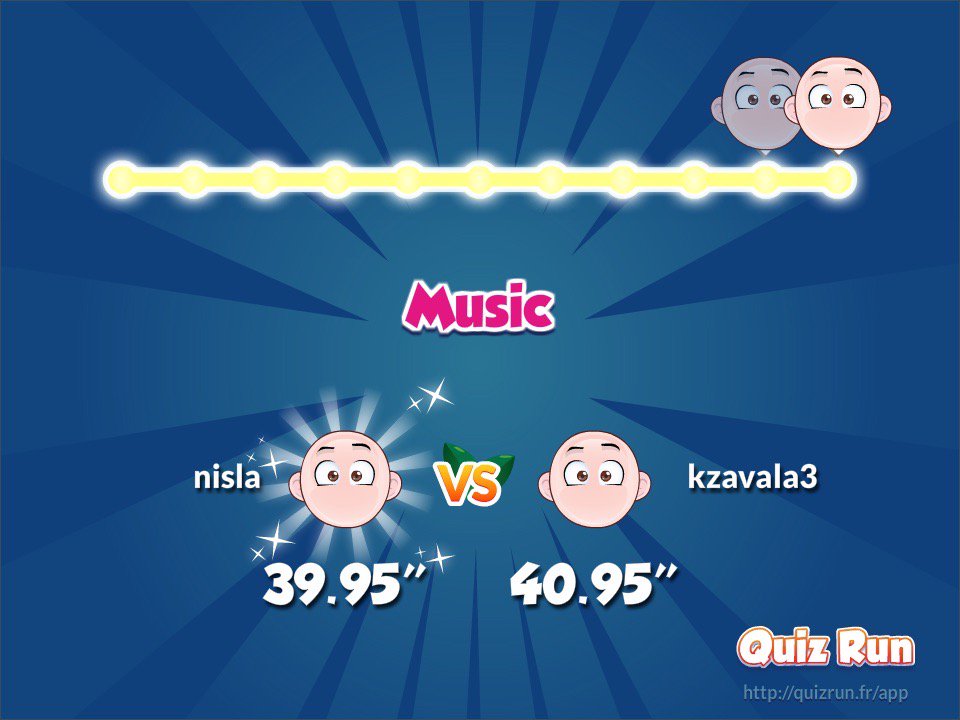 nisla143's tweet photo. I defeated Karla Zavala in Quiz Run. My username is nisla https://t.co/dogpoXIi58 https://t.co/mzkqiaUDKs