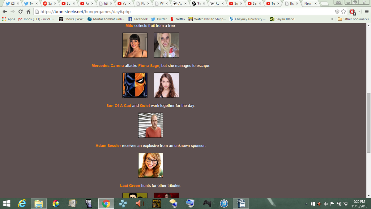RickTheScorpion's tweet photo. #GamerGate #DeadieHugerGames #OpDeadpool @Son_Of_A_Cad working with Quiet, 
@KarismaSingh kills @Shodingus2 https://t.co/y2x3JlAc3K
