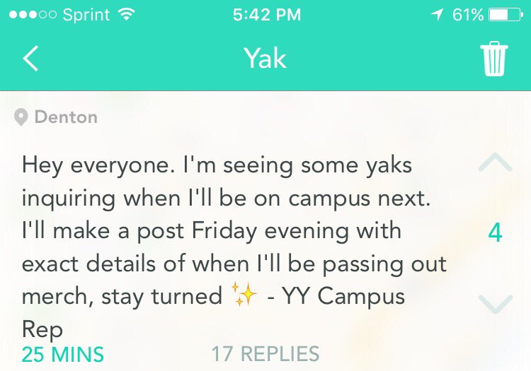 MeanGreenYikYak's tweet photo. Hello 👋 it's me
#EventsComingSoon 🎉 https://t.co/fPc0dJnRoG