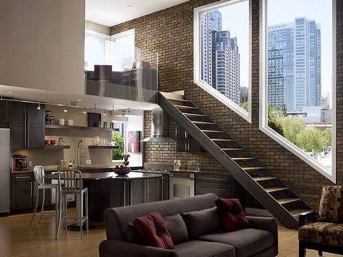 ThepowerfulPics's tweet photo. I would absolutely love this exposed brick loft apartment https://t.co/d3fjdofHRy