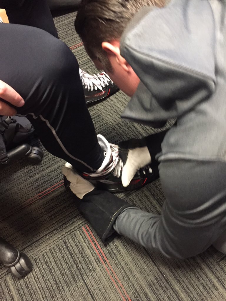 Prevention is invaluable. We protect <a href="/SunDevilHockey/">Sun Devil Hockey</a> players from foot fractures w/ <a href="/noshiftsmissed/">No Shifts Missed</a> shot blockers