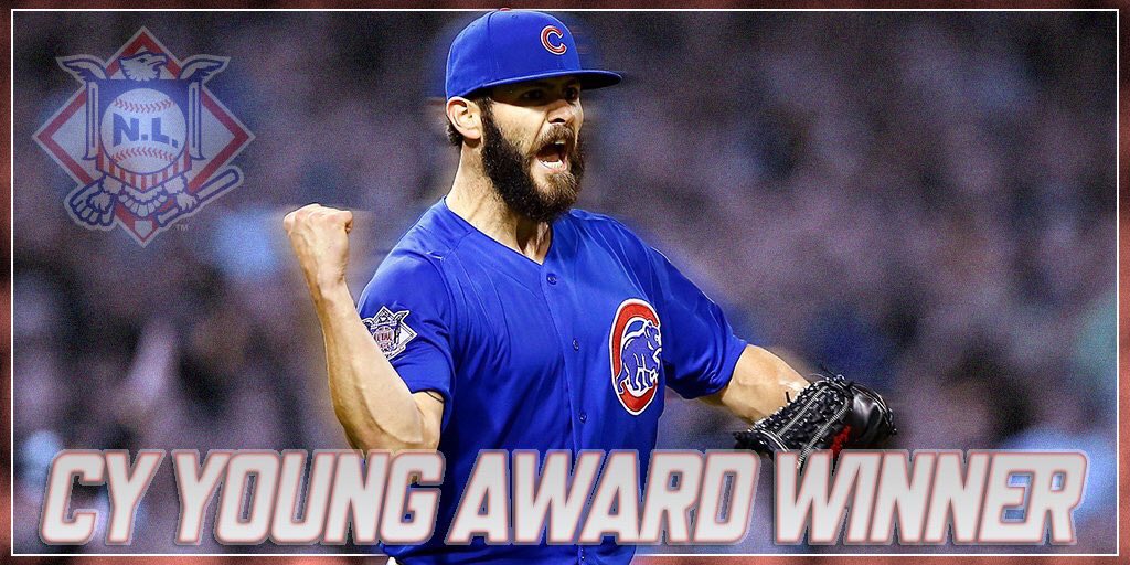 BaseballBros's tweet photo. Jake Arrieta is your NL Cy Young award winner https://t.co/5YRok1xkgH
