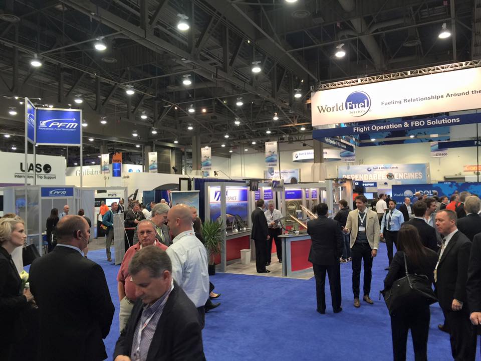 StatusJet's tweet photo. Great day at the @NBAA Convention! Visiting @GulfstreamAero &amp; @PilatusAircraft booths. #NBAA #LasVegas #JetGuy https://t.co/uHzTGSXluC