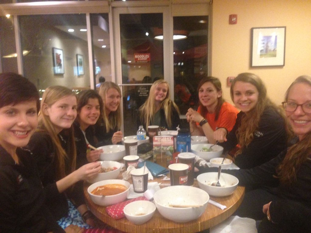 HCBroncoXCTF's tweet photo. First night in Charlotte.  Ran the course for practice. Checked into hotel. Team dinner at @noodlescompany https://t.co/mTNQCF6orM